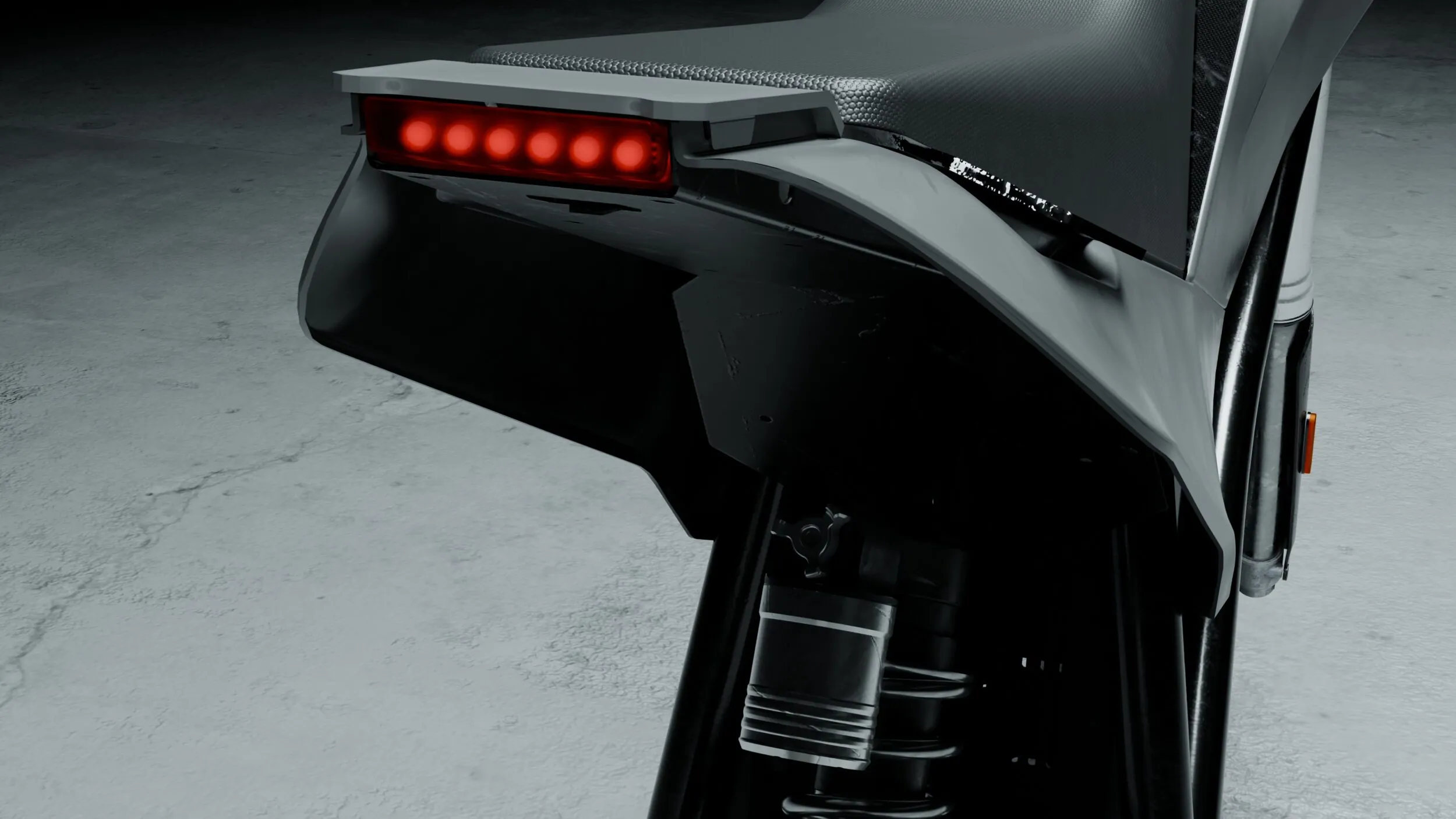Feu arrière LED moto électrique J2R Smol - signalisation